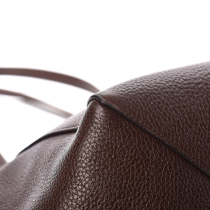 Celine Soft Grained Calfskin Small Belt Cabas Phantom Brown 17 of 18