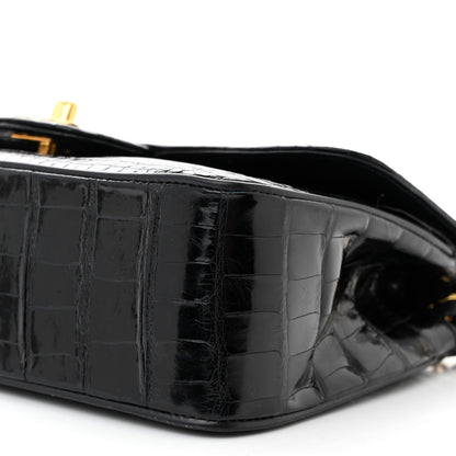 Chanel Alligator Small Double Flap Black 11 of 12
