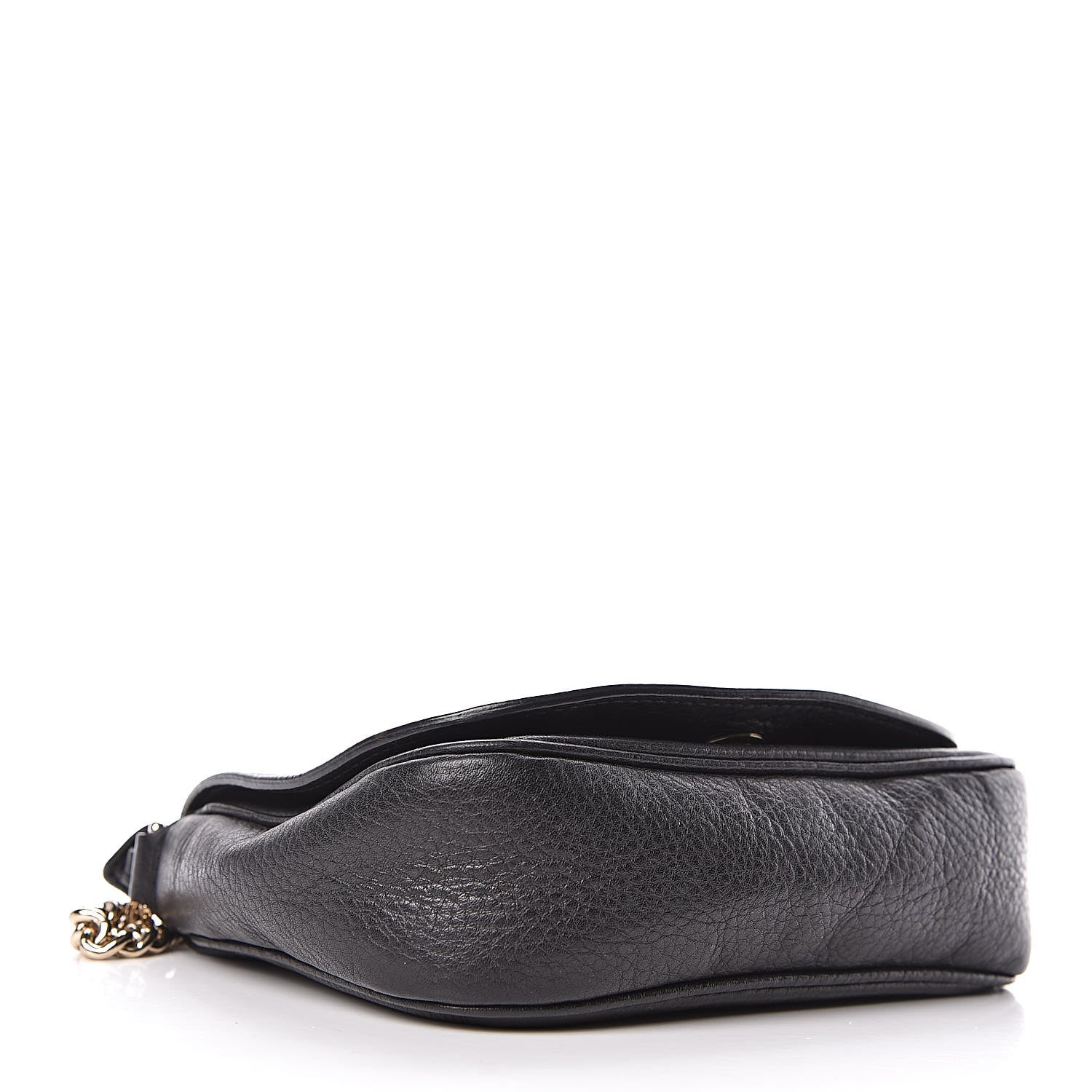 Gucci Pebbled Calfskin Small Soho Flap Crossbody Black 4 of 10