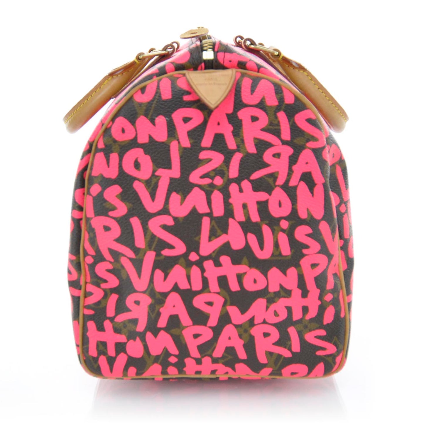 Monogram Graffiti Speedy 30 Fuchsia