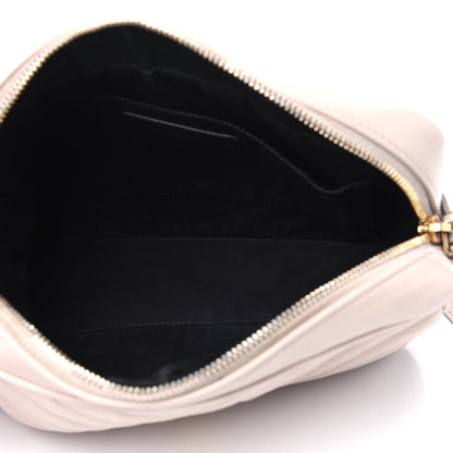 Saint Laurent Calfskin Matelasse Monogram Lou Camera Bag Washed Light Pink 5 of 31