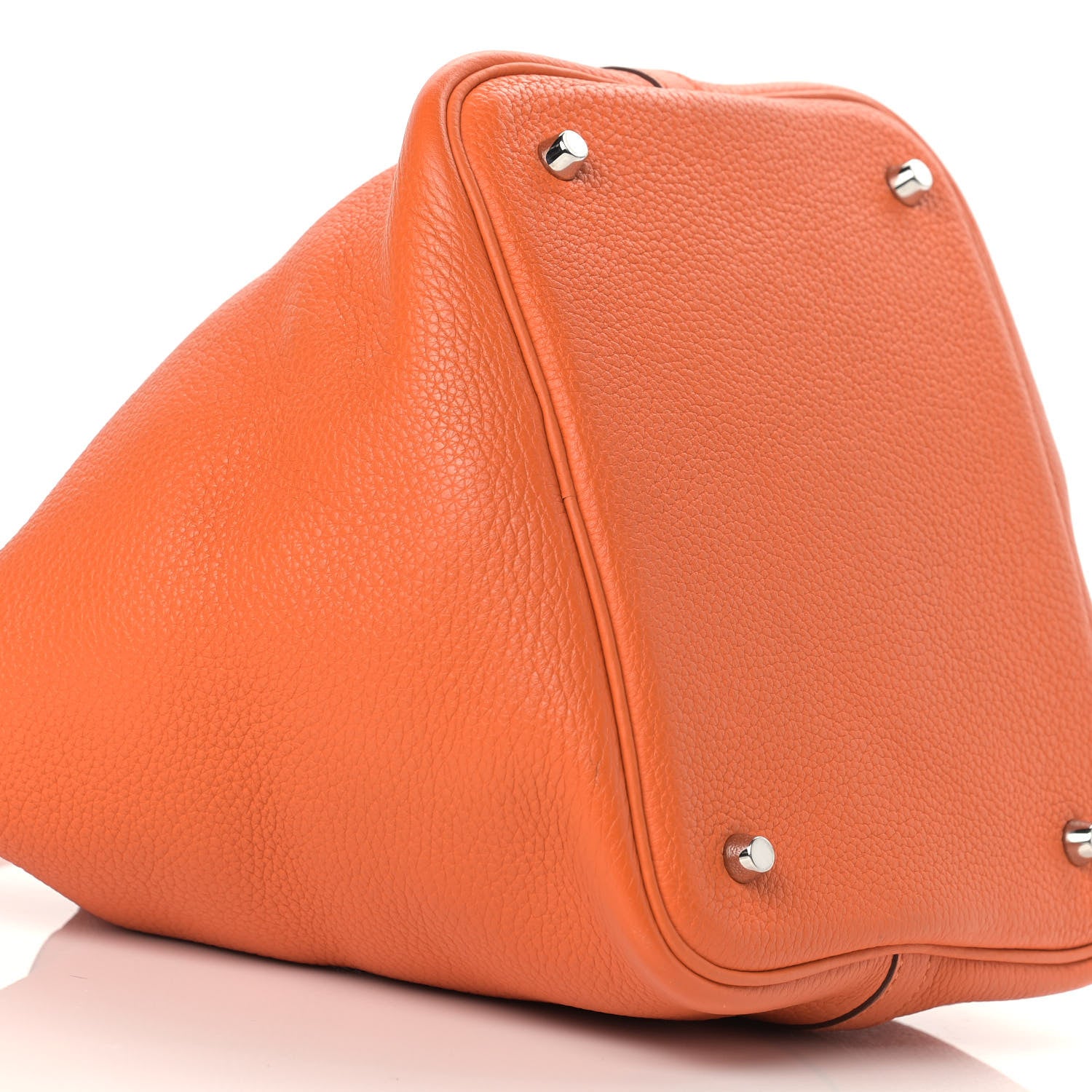 Hermes Taurillon Clemence Picotin Lock 22 MM Orange 8 of 13