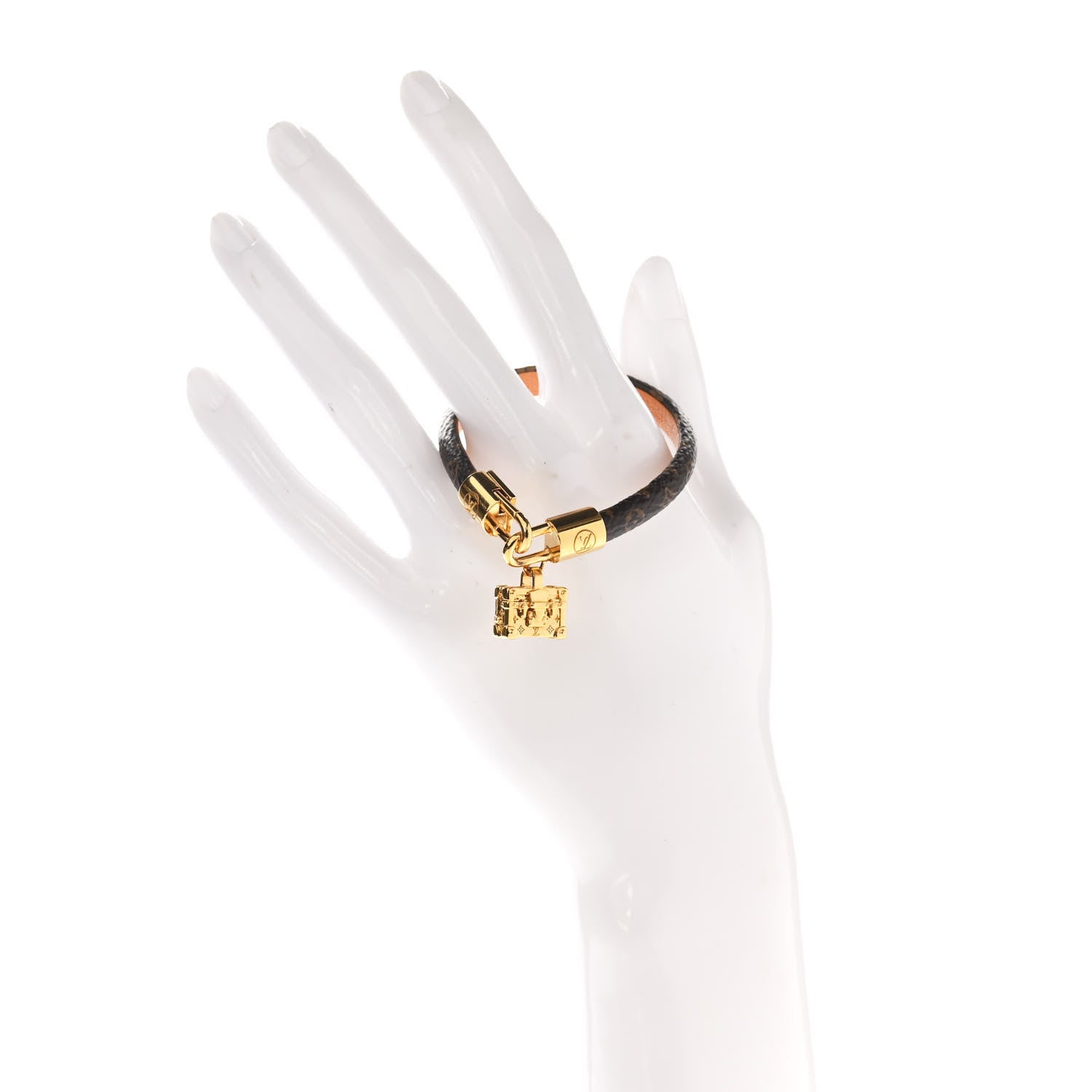 Louis Vuitton Monogram Petit Malle Charm Bracelet 17 2 of 8