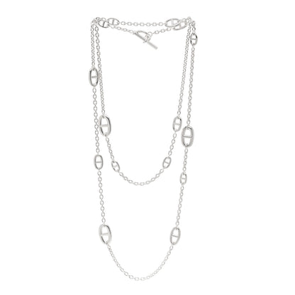 Hermes Sterling Silver Farandole Necklace 120 3 of 7