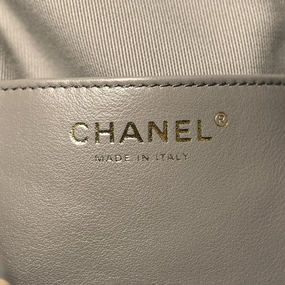 Chanel Suede Quilted Medium Chanel 25 Handbag Dark Grey 6 of 10