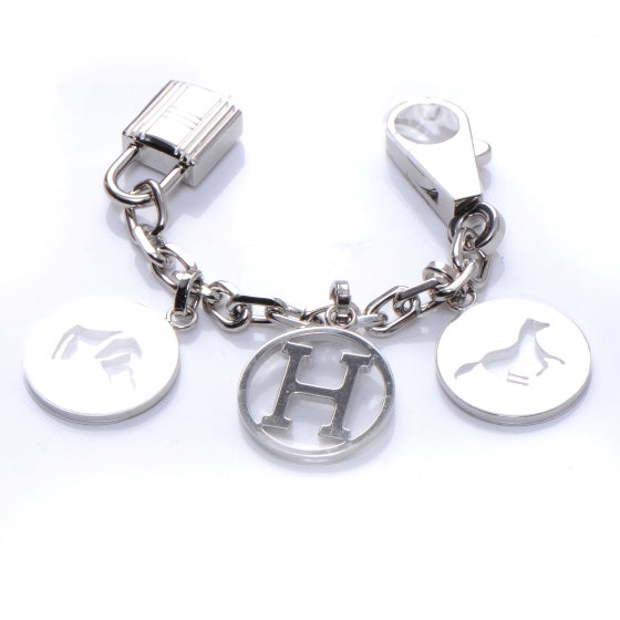 Palladium Breloque Bag Charm Silver
