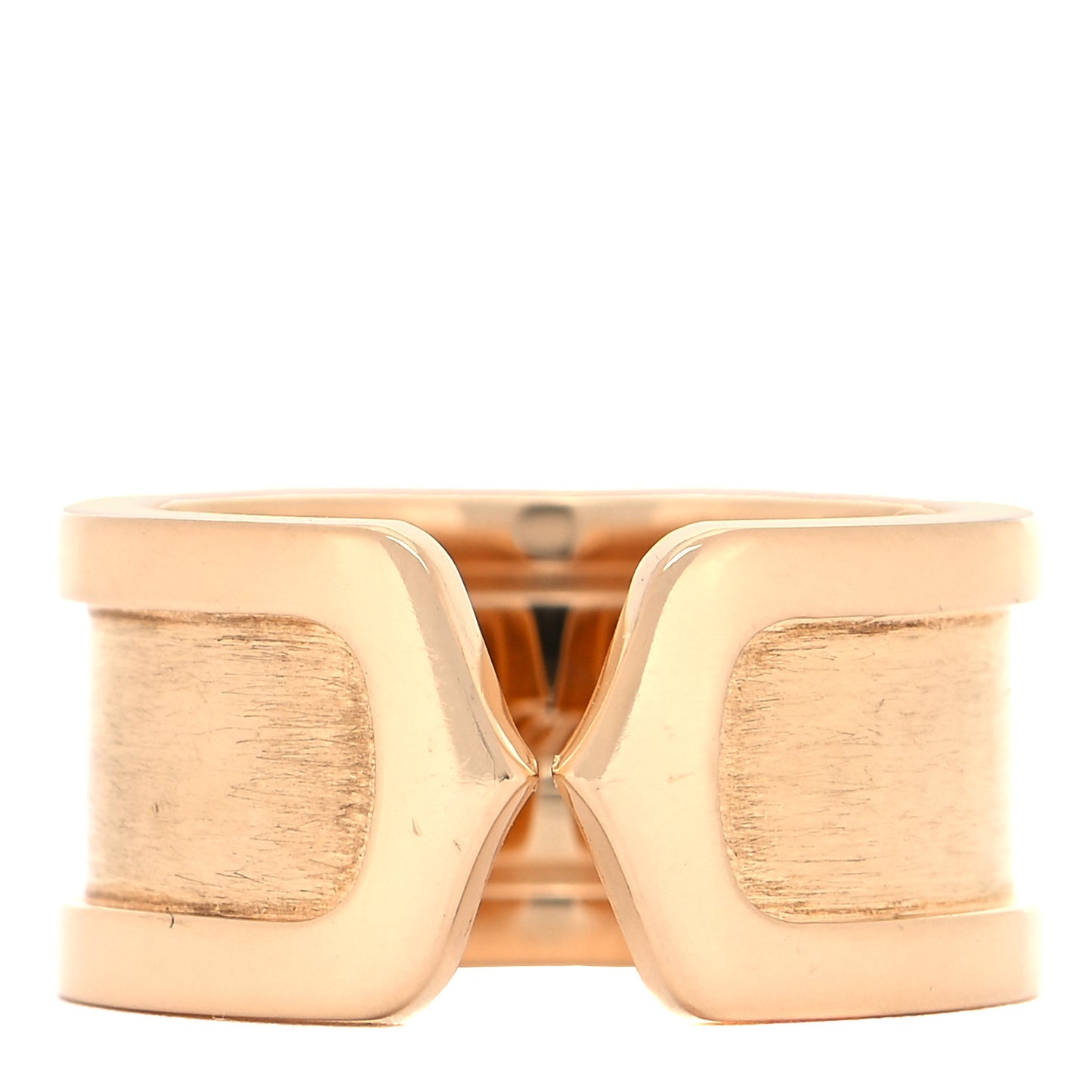 18K Yellow Gold 10mm Logo De Cartier Ring 51 5.75