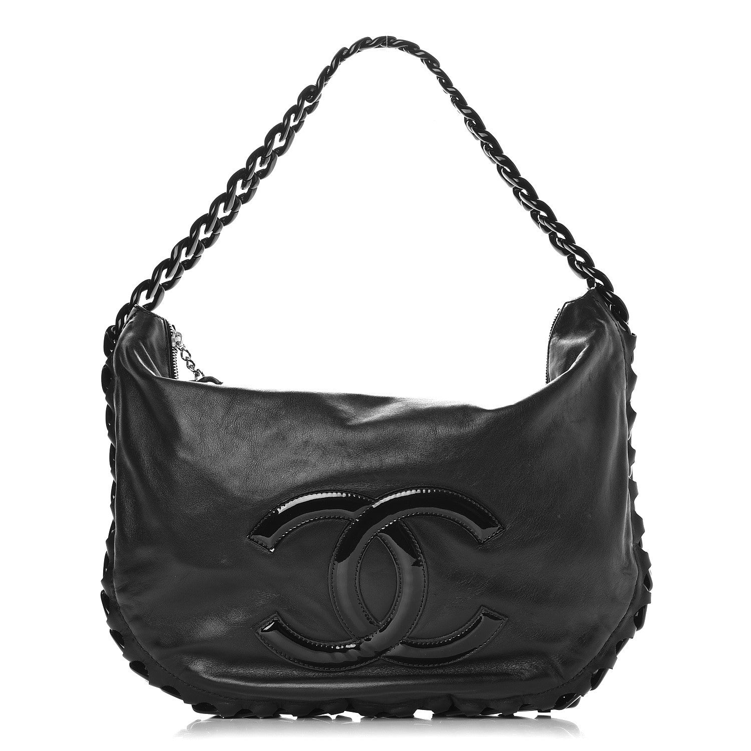 Chanel Calfskin Modern Chain Hobo Black 1 of 7