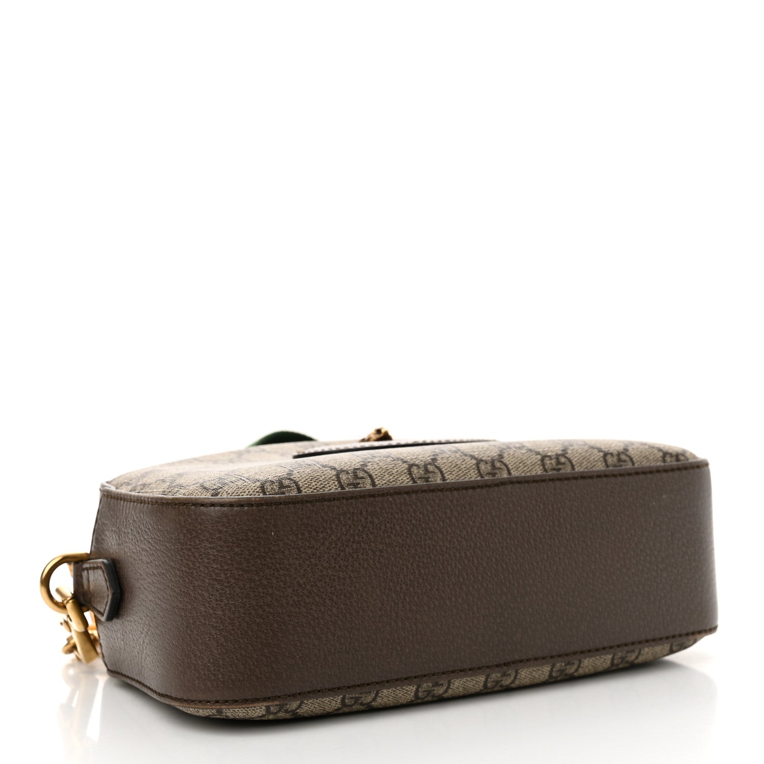 Gucci GG Supreme Monogram Web Neo Vintage Shoulder Bag Beige New Acero Crop 3 of 11