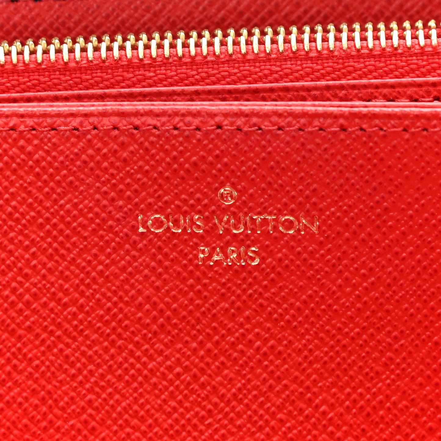 Monogram Zippy Wallet Coquelicot
