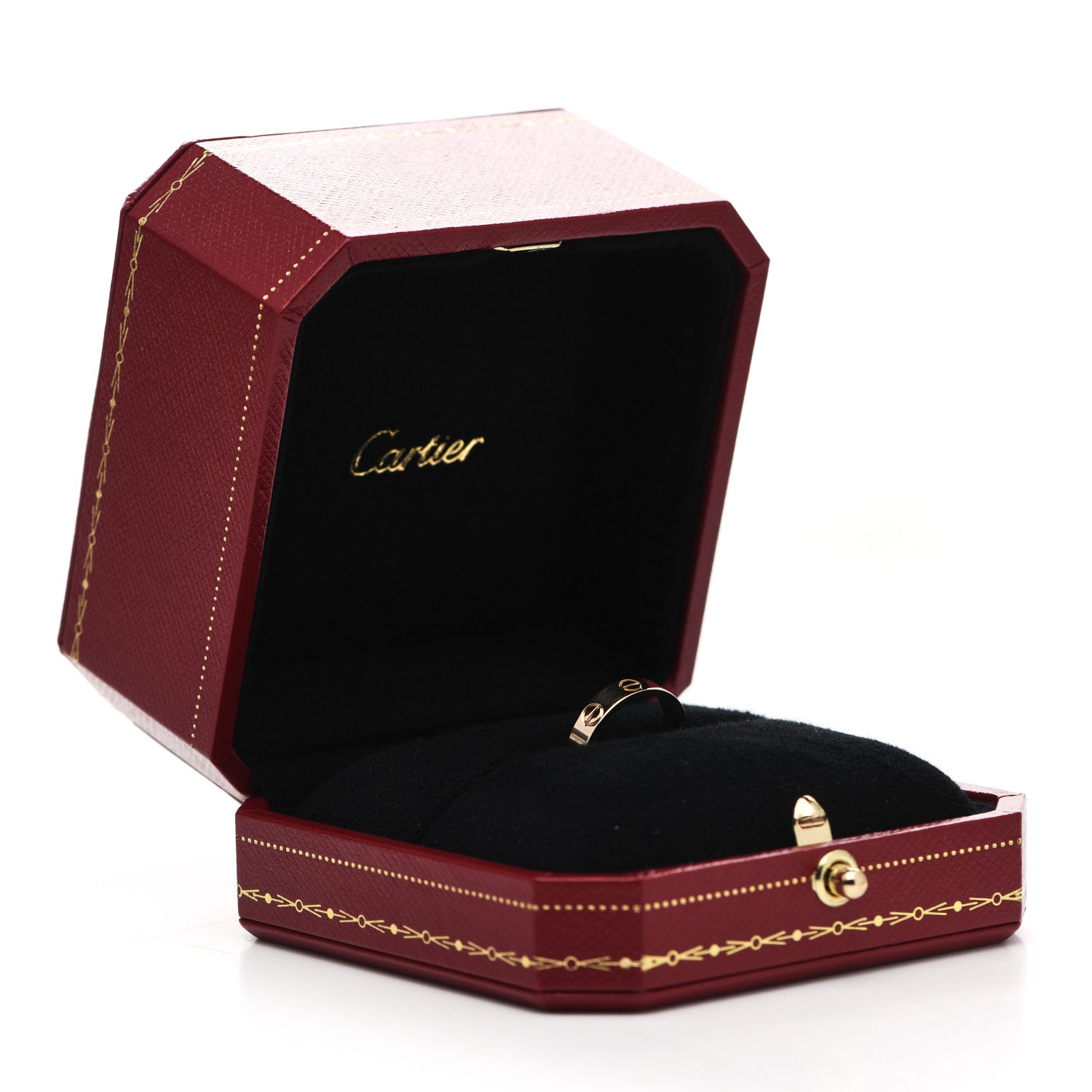 Cartier 18K Yellow Gold 3.5mm LOVE Wedding Band Ring 44 3 5 of 5