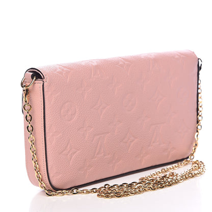 Louis Vuitton Empreinte Pochette Felicie Chain Wallet Rose Poudre 3 of 12