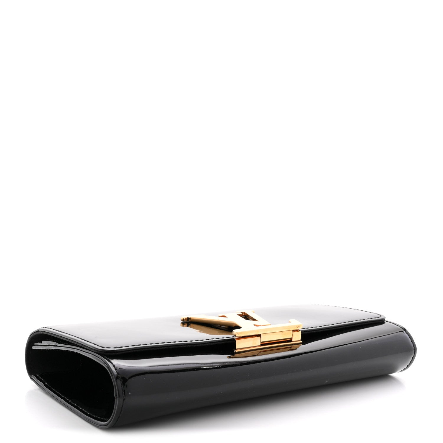 Louis Vuitton Patent Louise Clutch Black 4 of 10