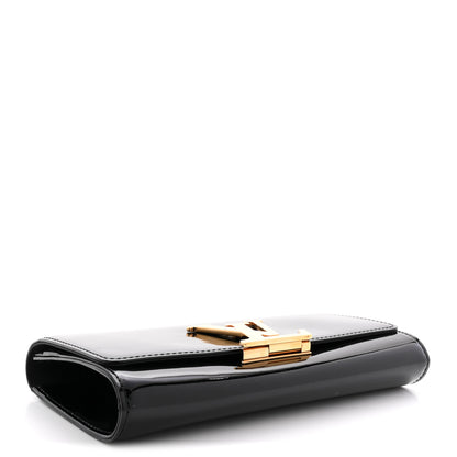 Louis Vuitton Patent Louise Clutch Black 4 of 10
