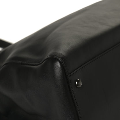 Fendi Calfskin Calf Hair Leopard Print Large Peekaboo Iconic Satchel Black 12 of 14