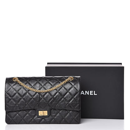 Chanel Aged Calfskin Quilted 2.55 Reissue 226 Flap Black 13 of 13