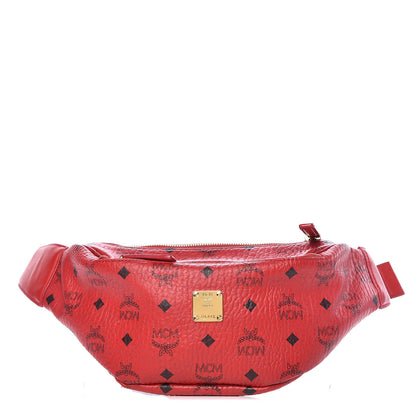 MCM Visetos Stark Belt Bag Red 1 of 7