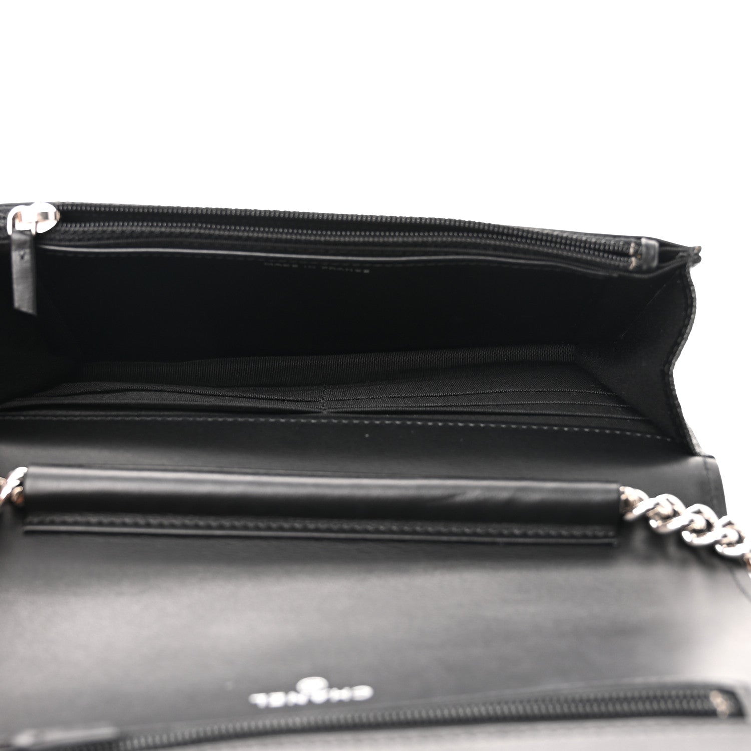 Chanel Caviar Quilted Boy Wallet On Chain WOC Black 5 of 12