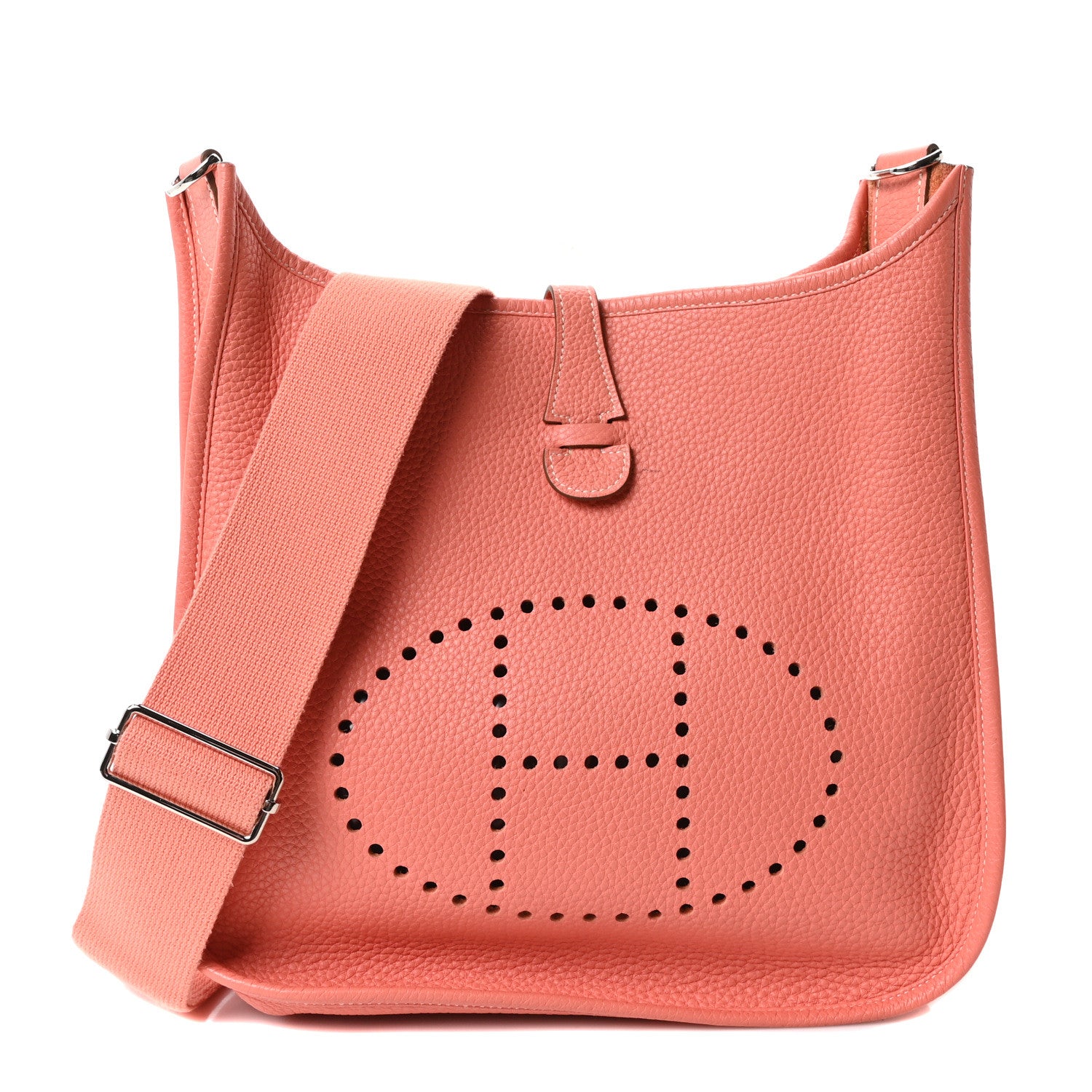 Hermes Taurillon Clemence Evelyne III PM Crevette 1 of 10