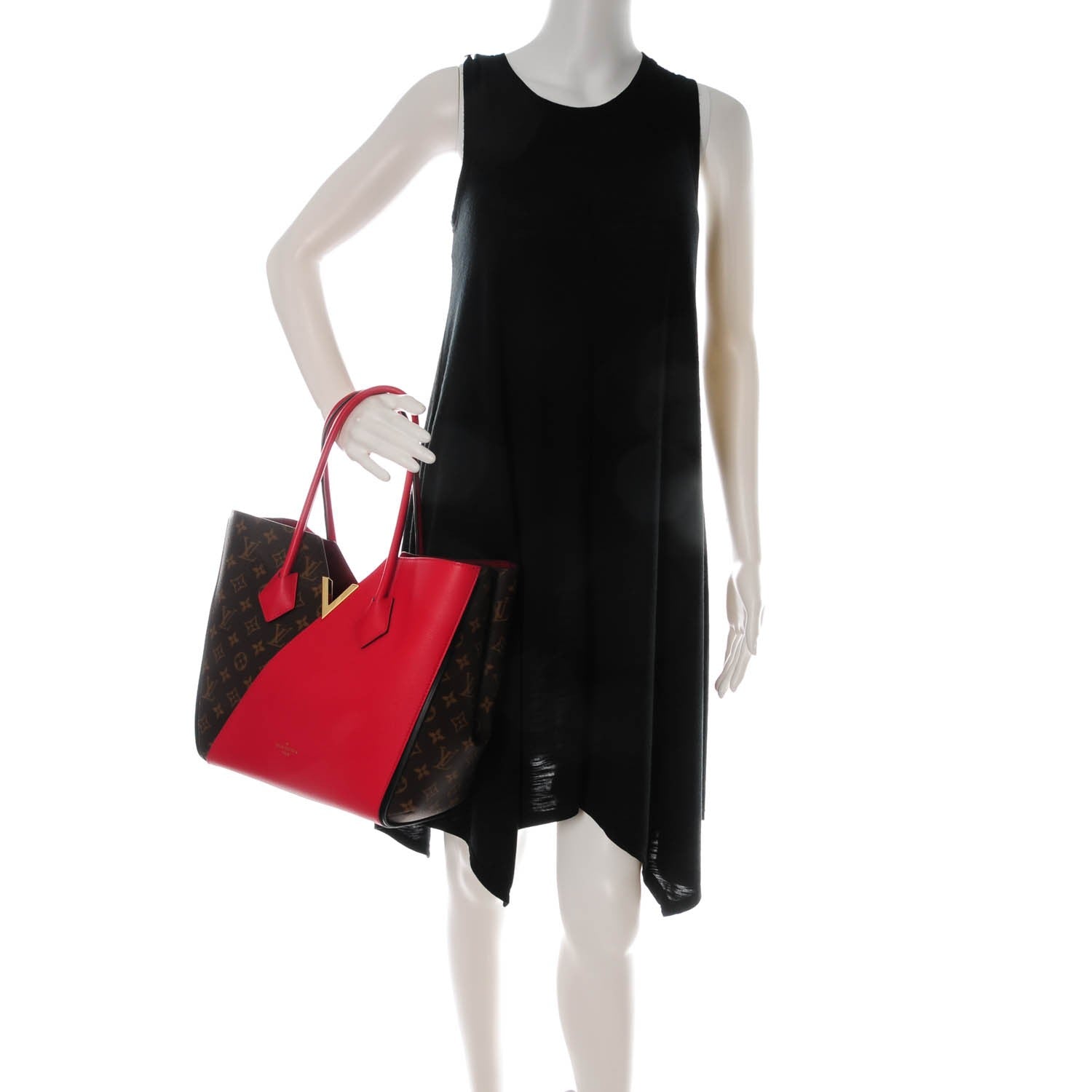 Louis Vuitton Calfskin Monogram Kimono Tote Cherry 2 of 7