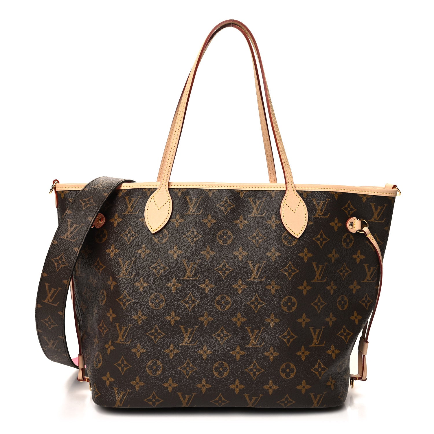 Louis Vuitton Monogram Inside Out Neverfull Bandouliere MM Rose Pondichery 1 of 15