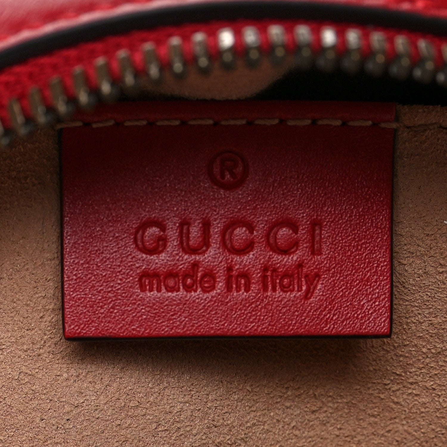 Gucci Calfskin Matelasse GG Marmont Belt Bag 85 34 Hibiscus Red 5 of 10