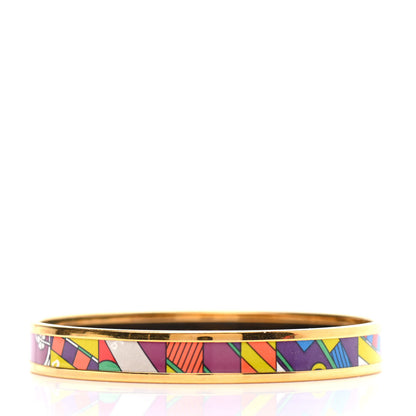 Hermes Enamel Printed Narrow Astrologie Nouvelle Bracelet 65 3 of 5