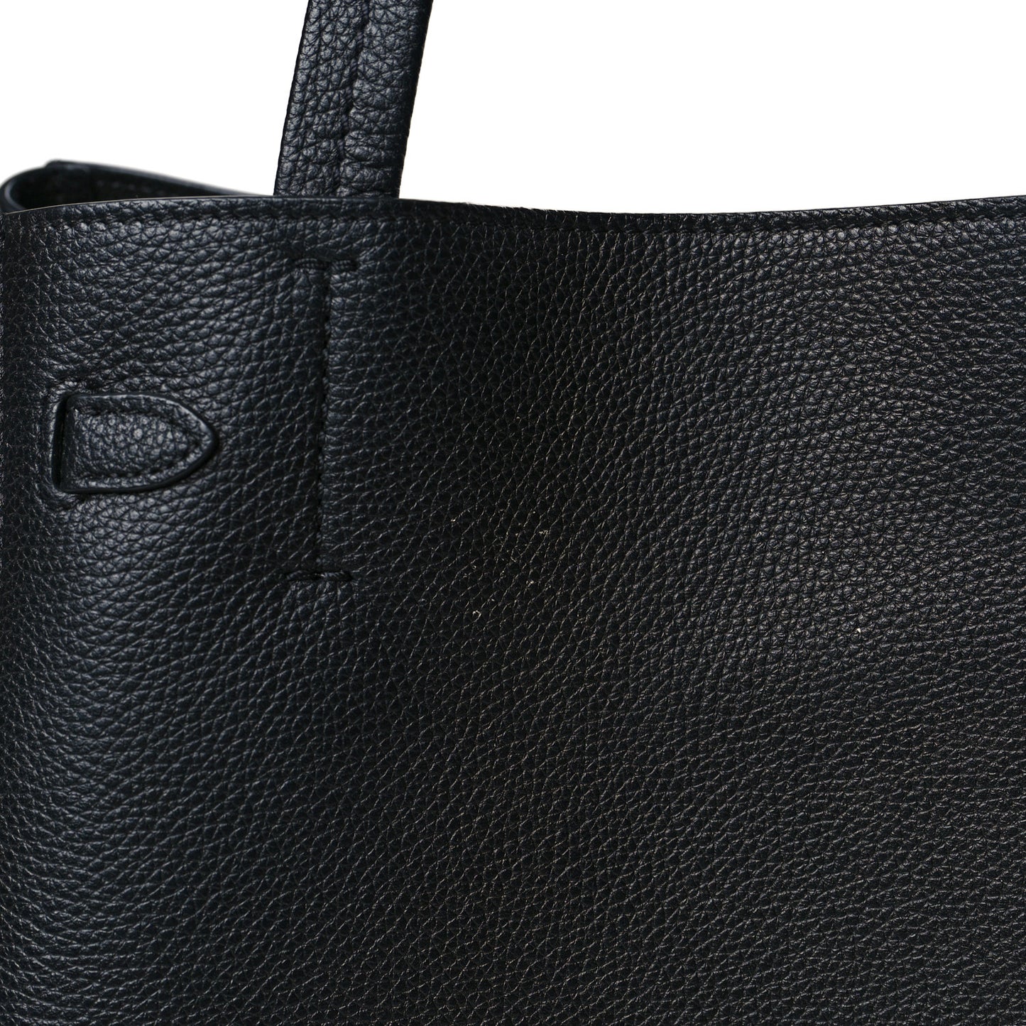 Soft Grained Calfskin Small Belt Cabas Phantom Black