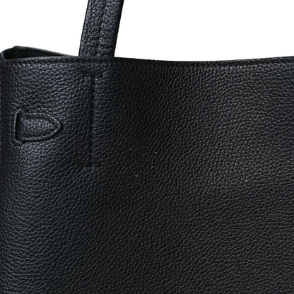 Celine Soft Grained Calfskin Small Belt Cabas Phantom Black 11 of 11