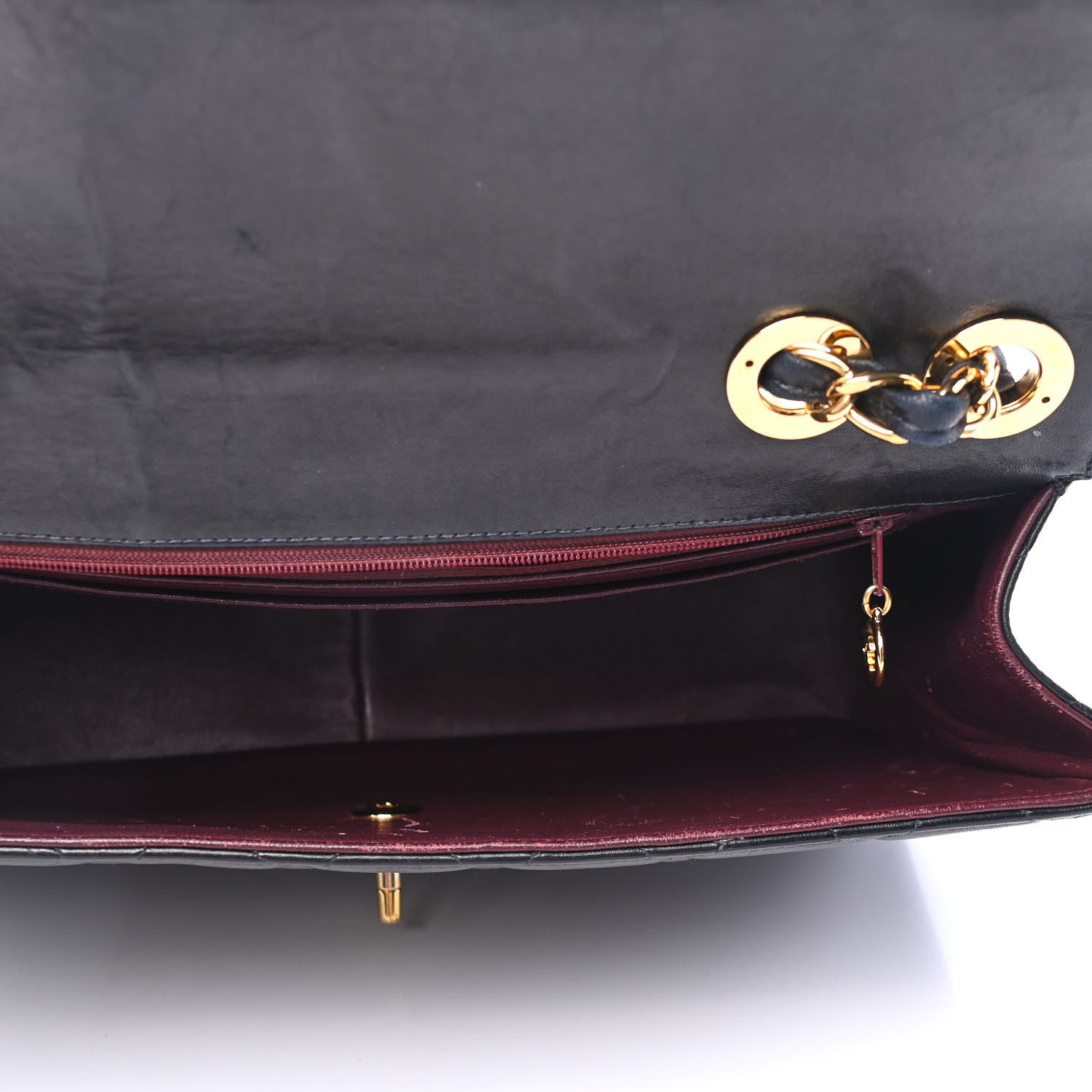 Chanel Lambskin Quilted Jumbo Single Flap Black 4 of 4