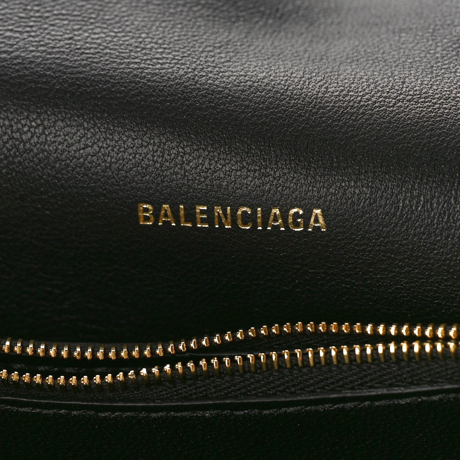 Balenciaga Crushed Calfskin Quilted Medium Crush Chain Bag Black 6 of 10