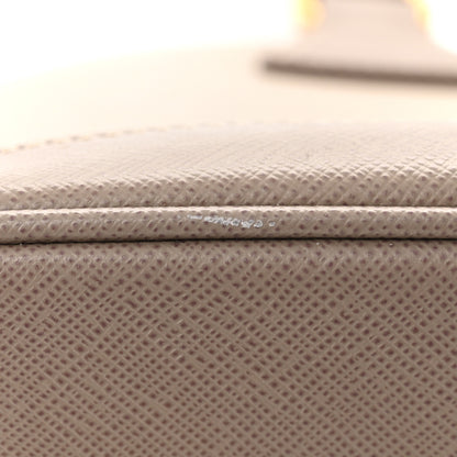 Prada Saffiano Lux Bi-Color Promenade Dome Tote Pomice Argilla 13 of 14