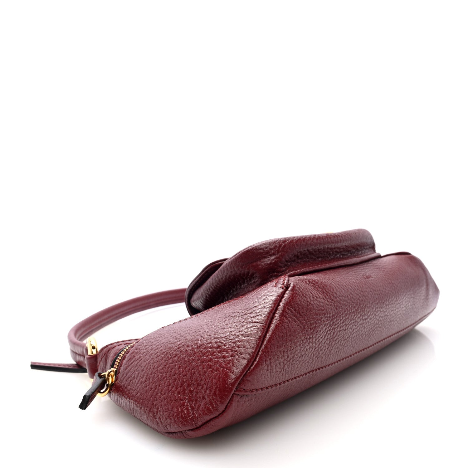 Chloe Grained Calfskin The 99 Shoulder Bag Brunet Brunet Red 4 of 10