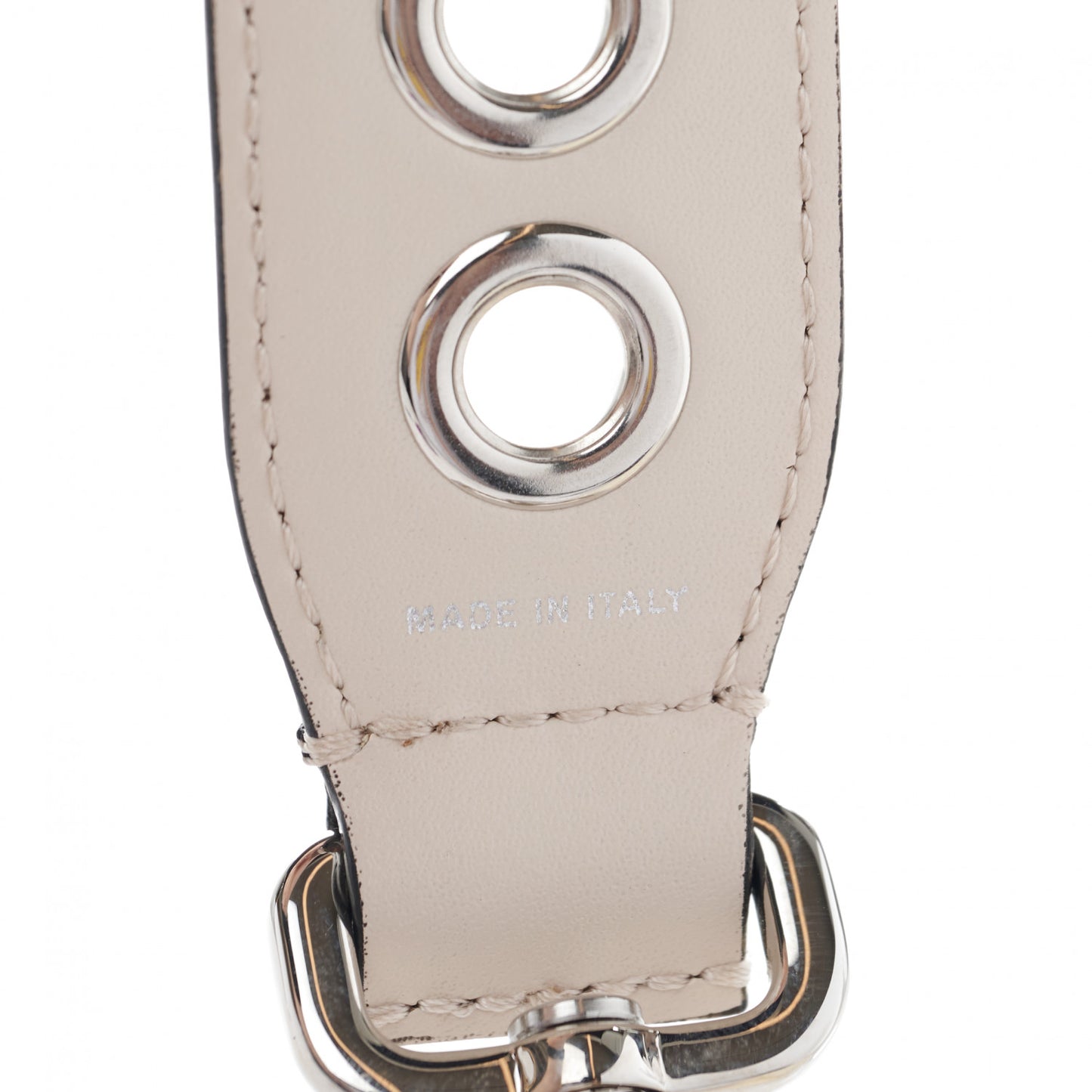 Vitello Liberty Grommet Bi-Color Mini Strap You Black Camelia