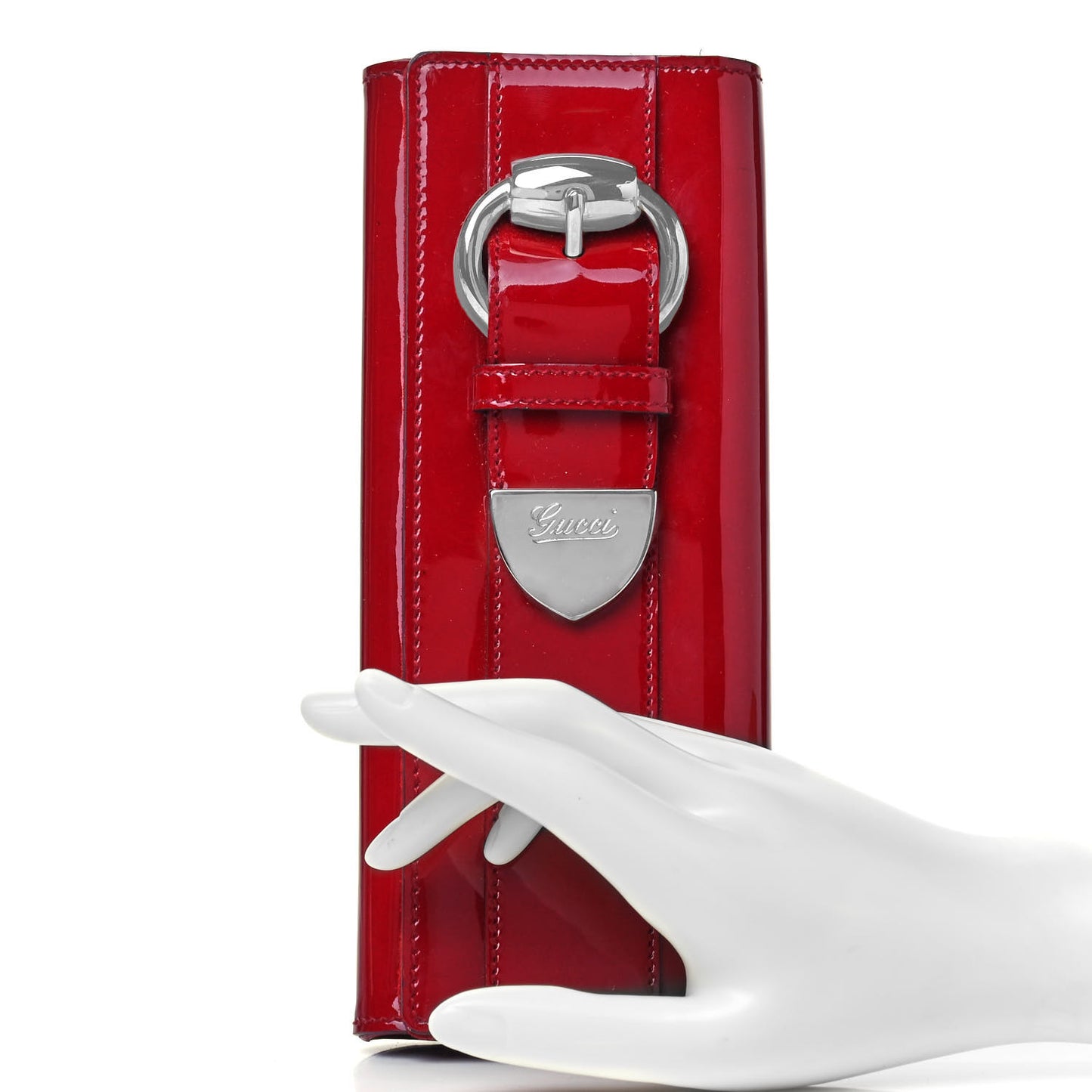 Patent Romy Clutch Red