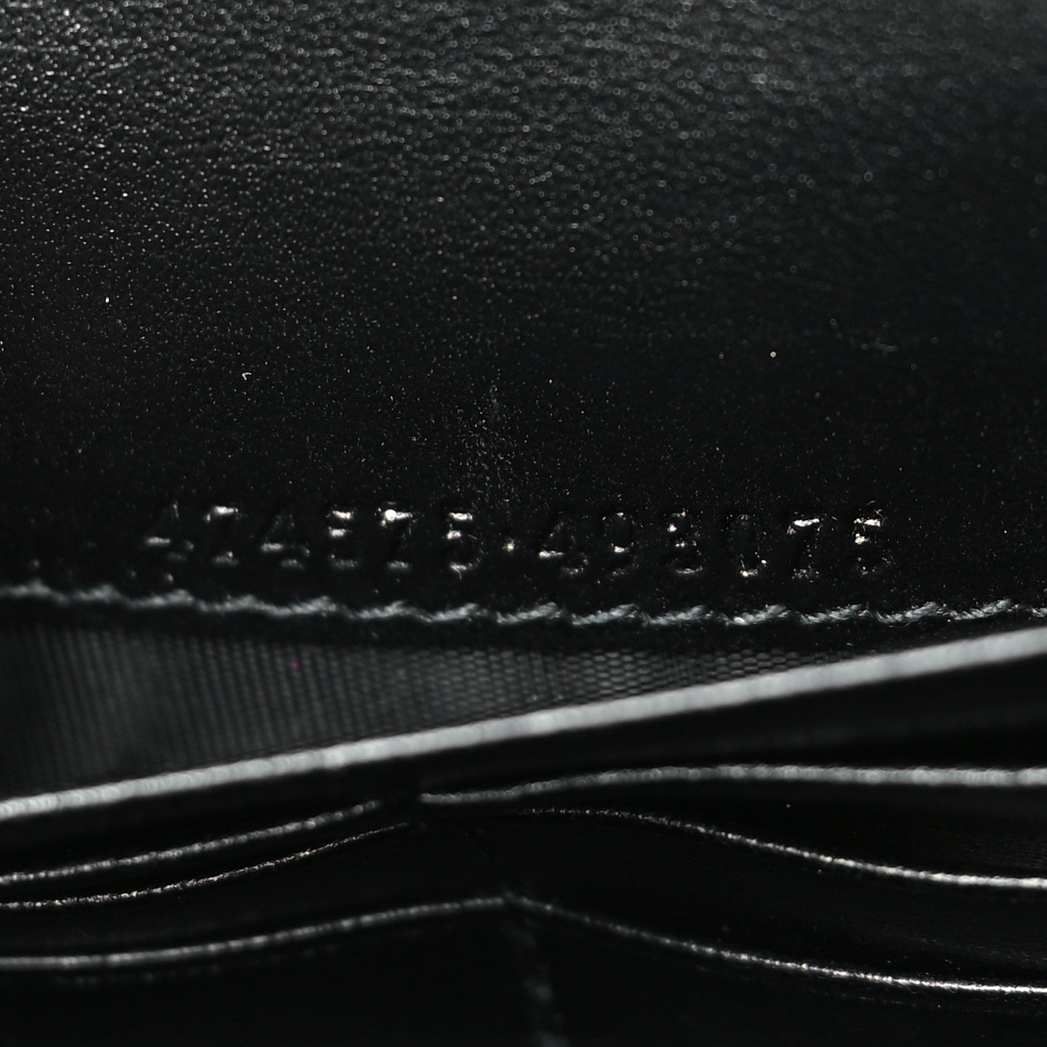 Gucci Calfskin Matelasse GG Marmont Chain Wallet Black 7 of 10
