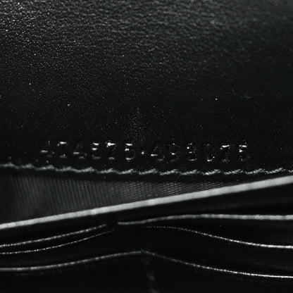 Gucci Calfskin Matelasse GG Marmont Chain Wallet Black 7 of 10