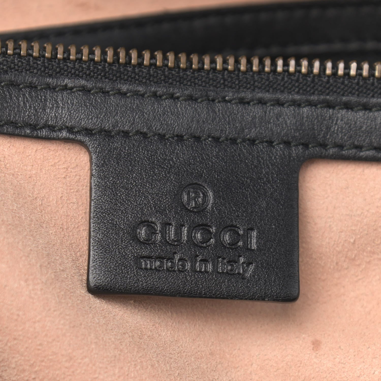Gucci Calfskin Matelasse Medium GG Marmont Chain Shoulder Bag Black 6 of 12