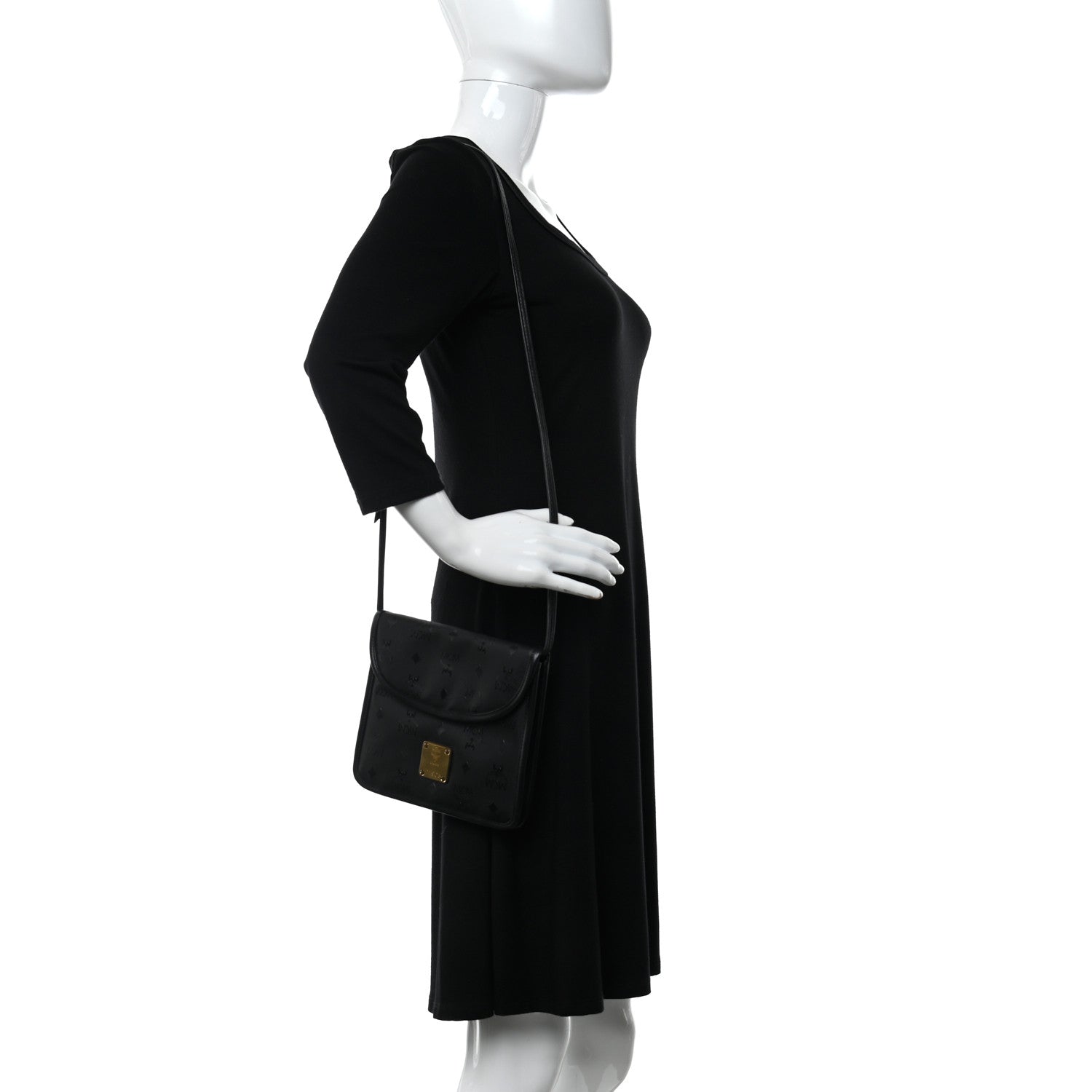 MCM Nylon Visetos Crossbody Black 2 of 11