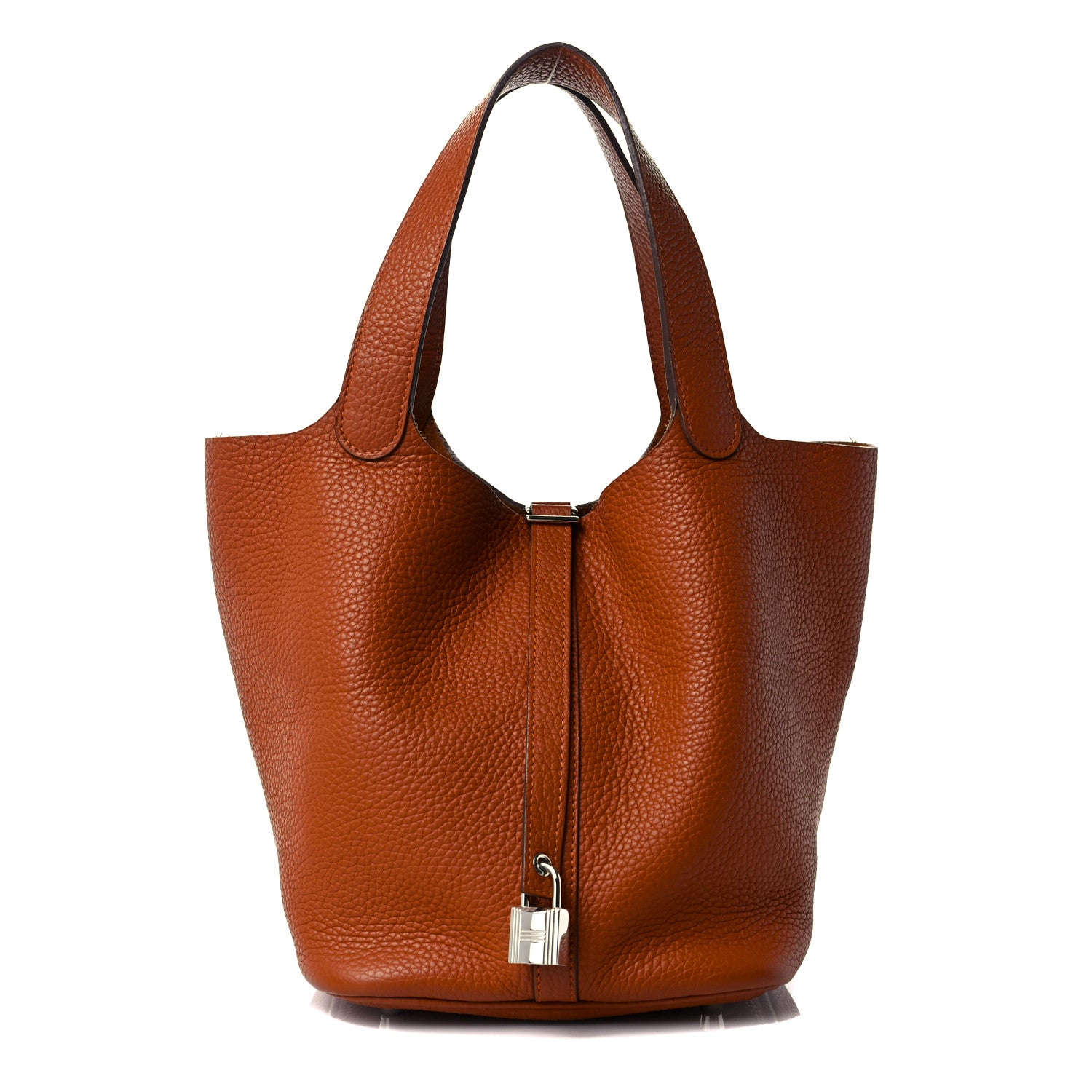 Hermes Taurillon Clemence Picotin Lock 22 MM Terre Battue 1 of 8