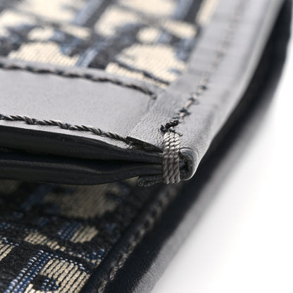 Christian Dior Oblique Fold Over Clutch Blue 8 of 12