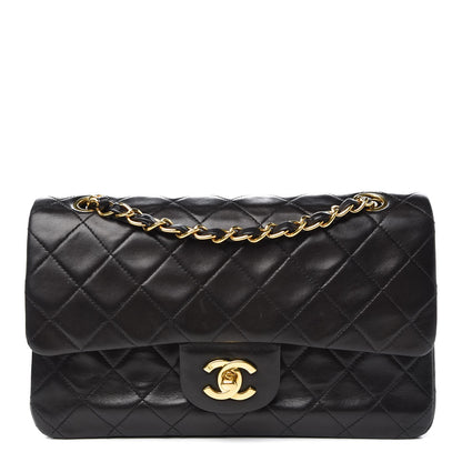 Chanel Lambskin Quilted Small Double Flap Black 1 of 10