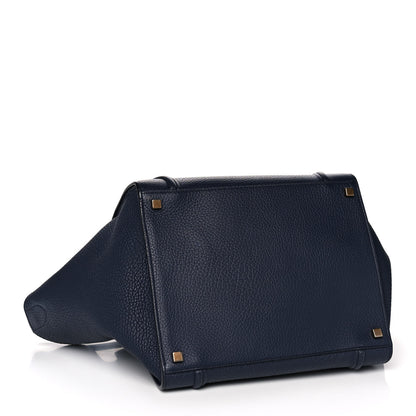 Celine Bullhide Calfskin Medium Phantom Luggage Navy Blue 4 of 14
