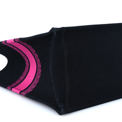 Christian Dior Canvas Embroidered Large Miss Dior Graffiti Book Tote Fuchsia Purple 9 of 10