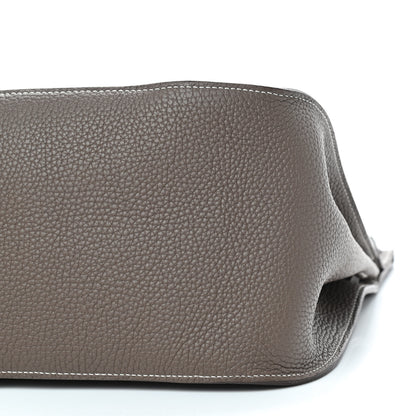 Hermes Taurillon Clemence Jypsiere 37 Etoupe 6 of 8
