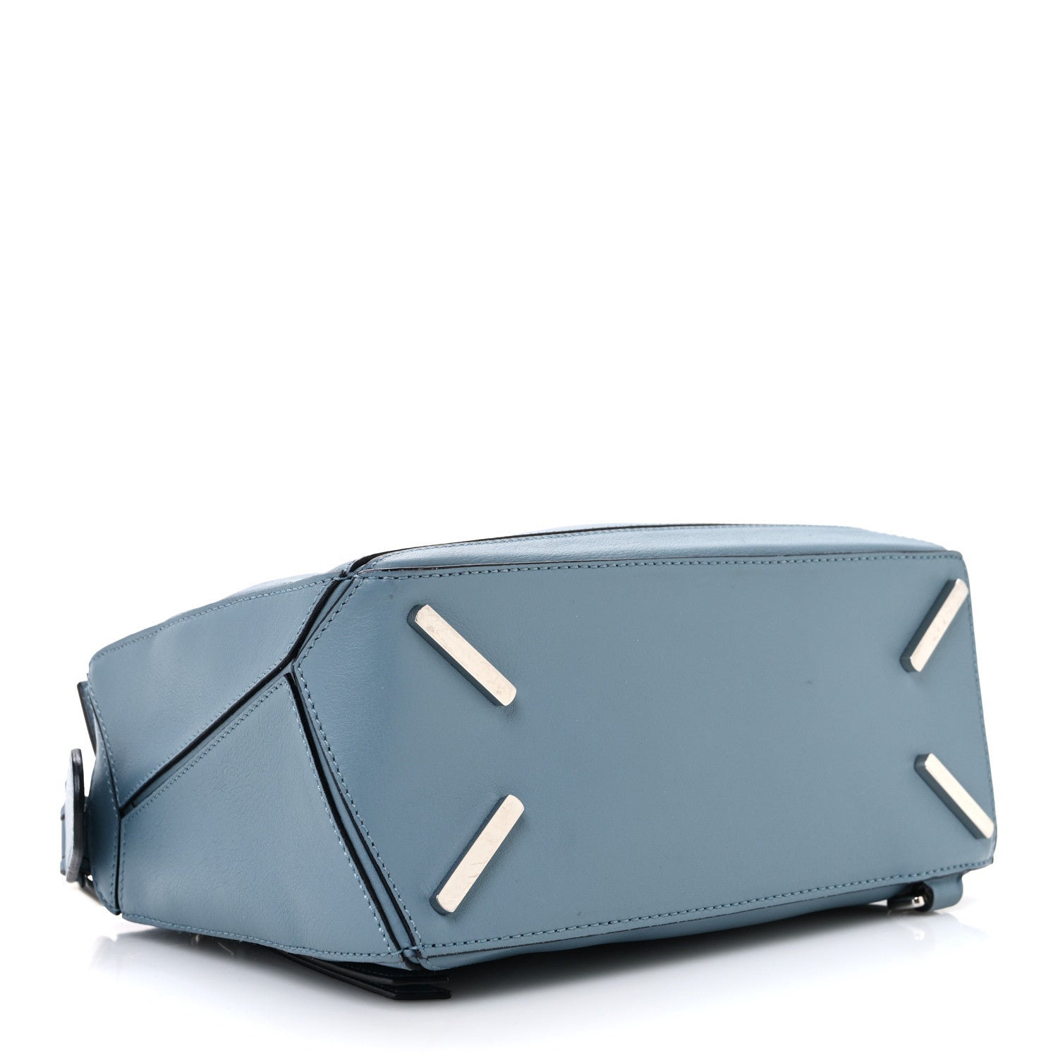 Loewe Calfskin Small Puzzle Bag Stone Blue 4 of 10