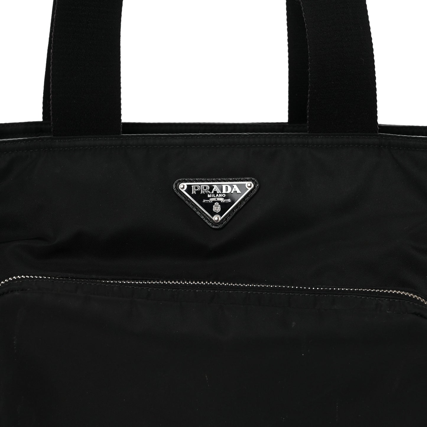 Tessuto Nylon Vela Diaper Bag Black