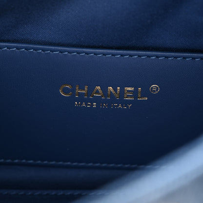 Chanel Washed Denim Quilted Mini Chanel 25 Handbag Blue 7 of 11
