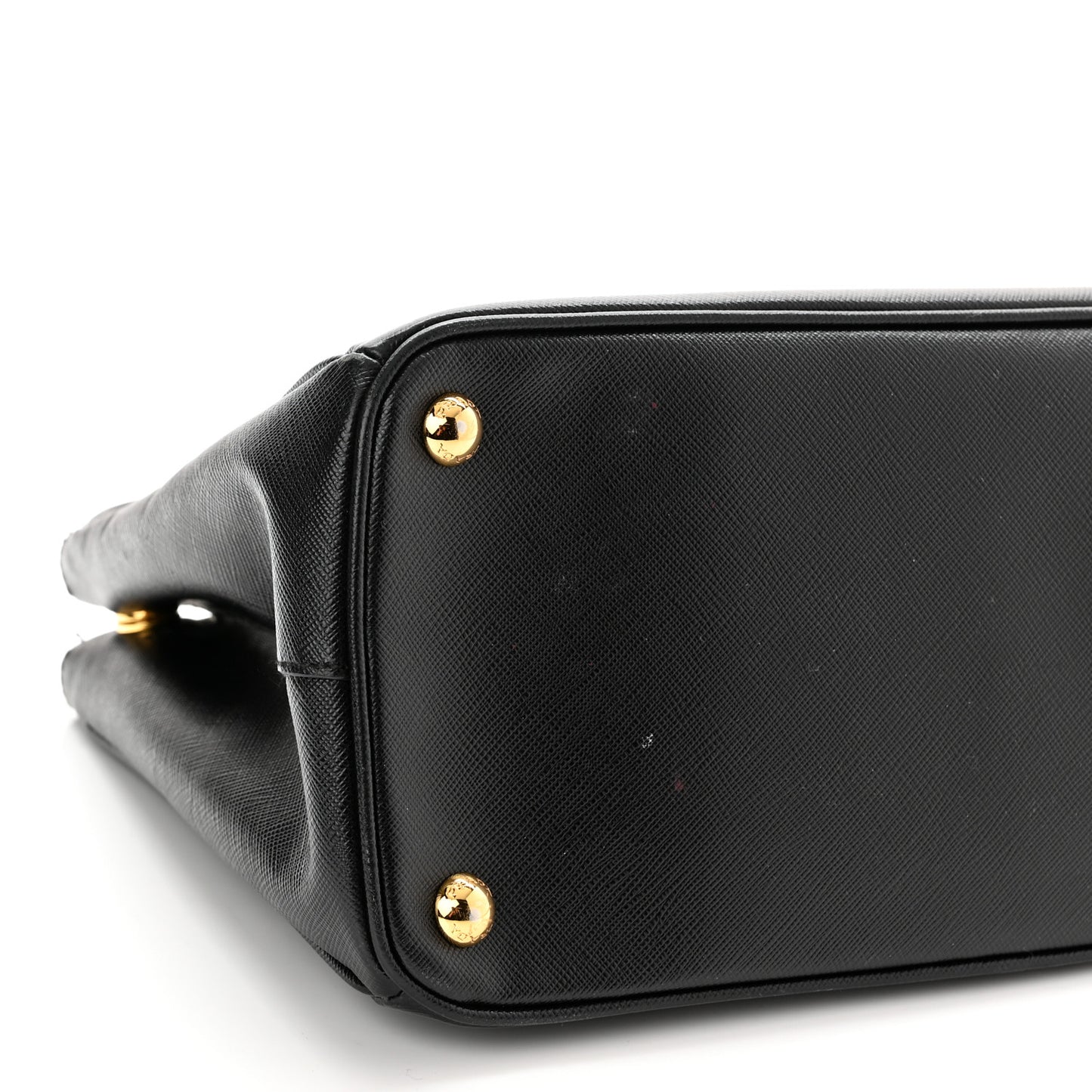 Saffiano Small Galleria Double Zip Tote Black