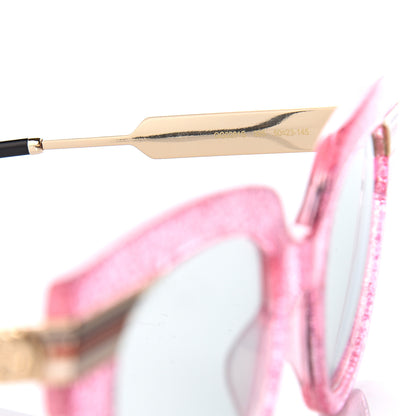 Gucci Acetate Square Frame Web Glitter GG0281S Sunglasses Pink 5 of 6